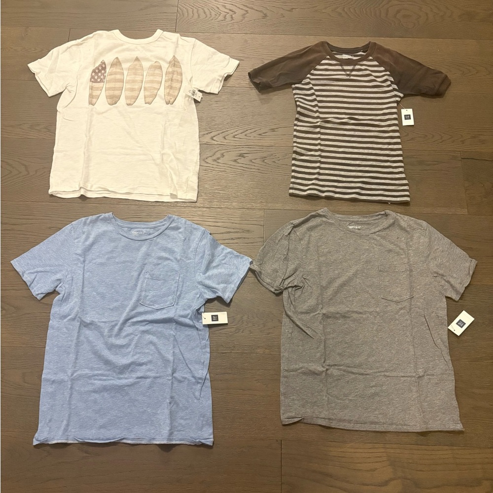 Gap kids / boys youth short sleeve tops sz 10 retail $59ea